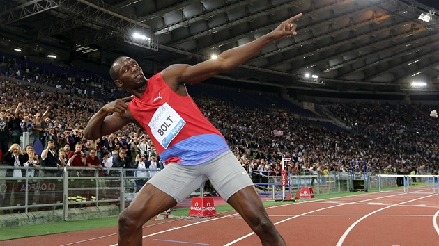Jamajský sprinter Usain Bolt slavil na mítinku Diamantové ligy v ím tradiním