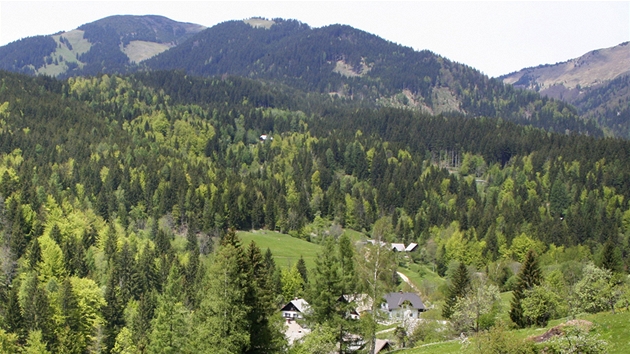 Panorama obce Planina pod Golicou
