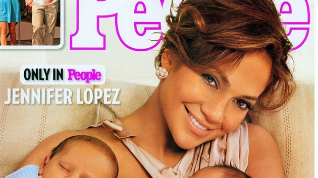 Jennifer Lopezová s dvojaty na obálce asopisu People.
