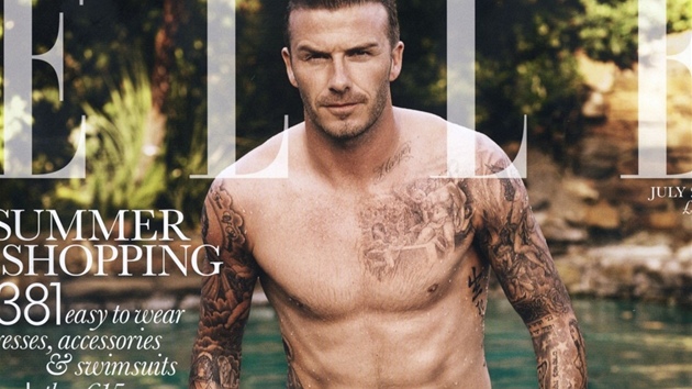 David Beckham na obálce magazínu Elle (ervenec 2012)