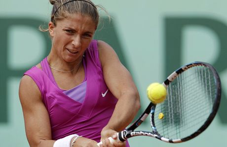 SOUSTEDN. Sara Erraniov v semifinlovm utkn Roland Garros.
