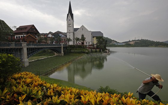 V Číně vznikla kopie rakouského městečka Hallstatt, který je na seznamu UNESCO. 