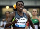 Alysia Montanová vítzí na mítinku Diamantové ligy v Eugene na trati 800 metr.