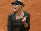 ANO. Maria arapovová slaví úspný fiftýn v osmifinále Roland Garros proti