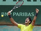 HOTOVO. Juan Martín Del Potro slaví postup do tvrtfinále Roland Garros.