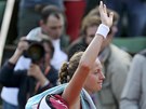 NASHLEDANOU PÍTÍ ROK. Petra Kvitová se louí s diváky na Roland Garros.