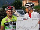 David Vávra a Jií Ondeko ped startem naí etapy Giro