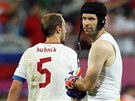 SMUTEK PO ZÁPASE. etí fotbalisté práv dostali výprask od Rus, první zápas