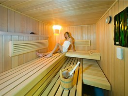 Moderní wellness v centru Plzně - sauna