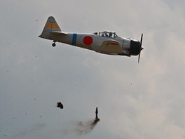 Japonské letadlo pi útoku na Pearl Harbor.