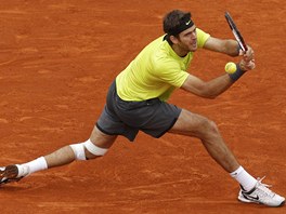 SNAHA. Argentinec Juan Martn Del Potro vypadl na Roland Garros ve tvrtfinle.