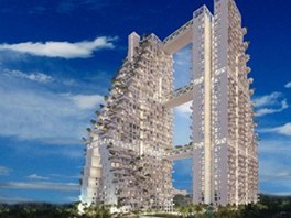 Netradin bytov dm navrhl izraelsk architekt Moshe Safdie.