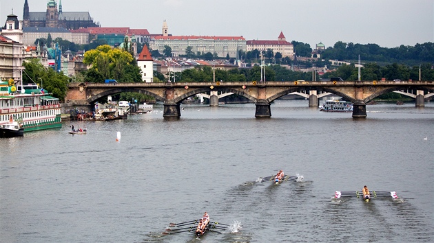 Skifask zvody osmiveslic, tradin Primtorky na Vltav.