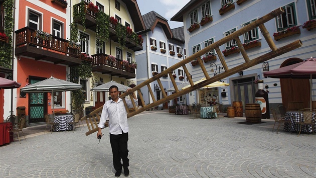 V ín vznikla kopie rakouského msteka Hallstatt, který je na seznamu UNESCO. 