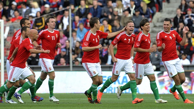 MAARSKÁ RADOST. Maartí fotbalisté se v pípravném zápase ujali vedení u v