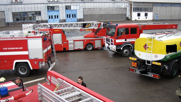 Hasii zasahovali na letiti aeroklubu v Kunovicch pi poru letounu typu Cessna.