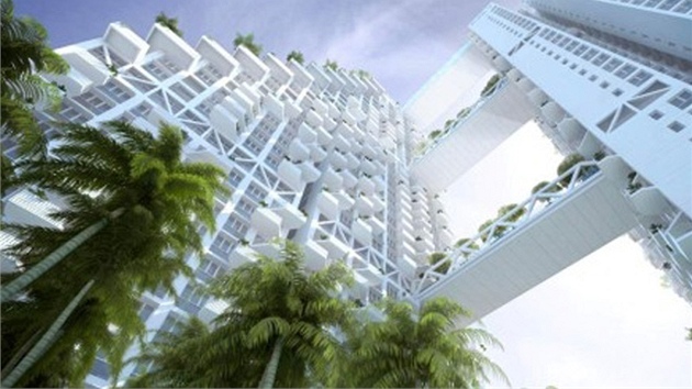 Mrakodrap nazvaný Sky Habitat Singapore nabídne 509 byt. 