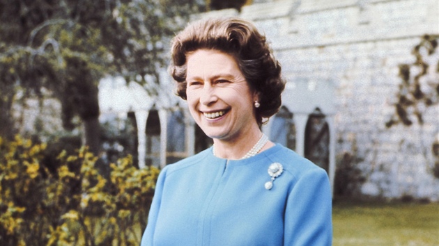 Královna Alžběta II. během oslav svých 50. narozenin (Windsor, duben 1976)