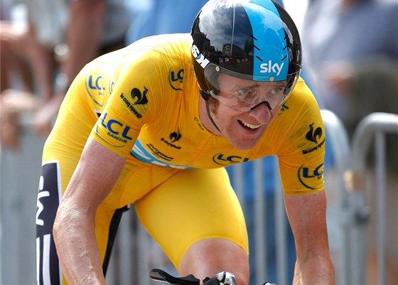 Bradley Wiggins ve tvrté etap Tour Critérium du Dauphiné.
