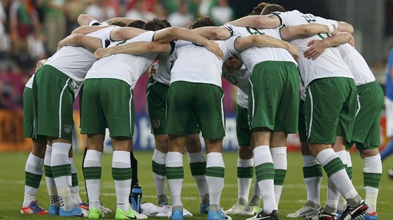 VYAZENI. Fotbalisté Irska ped posledním zápasem na Euru proti Itálii.