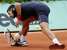 TO U NEMÁM. Novak Djokovi nestail zareagovat na vítzný úder Rafaela Nadala.