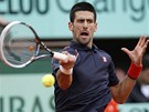 Novak Djokovi ve finále Roland Garros.