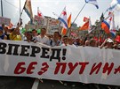 Na protivládních demonstracích v Moskv se selo údajn a 100 000 lidí