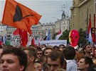 Na protivládních demonstracích v Moskv se selo údajn a 100 000 lidí