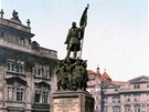 Radeckého pomník na Radeckého námstí (dnení Malostranské námstí) v Praze