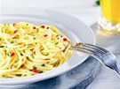 Spaghetti aglio olio s chilli paprikami