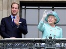 Princ William s babikou a manelkou na balkon pi návtv Nottinghamu  