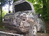 Nehoda u obce ernava na Sokolovsku.