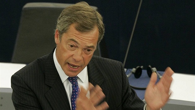 Nigel Farage na archivním snímku