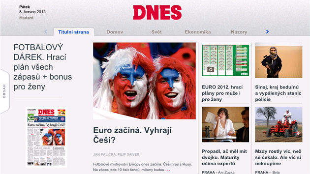 Aplikace MF DNES pro iPady a iPhony. Brzy se jí dokají i majitelé mobil se