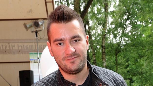 Marek Ztracený ped koncertem v Martinském Mlýn