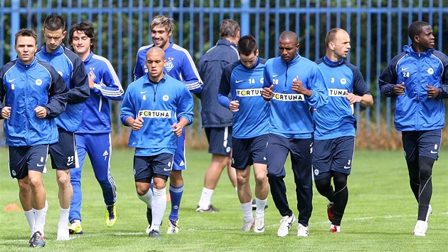 Fotbalisté Liberce na prvním pedsezonním tréninku.