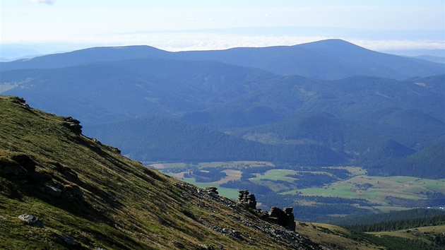 Stolica (vlevo) a Koht (vpravo) z Krovy hole