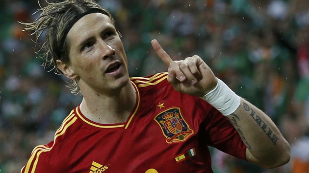 TREFA. panlský útoník Fernando Torres se raduje ze svého prvního gólu na