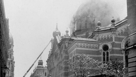 Olomouck synagoga byla okamit po pchodu nacist, v noci z 15. na 16.