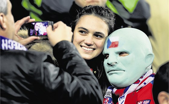 Ústecký Fantomas fandil eské fotbalové reprezentaci také v barái o Euro proti