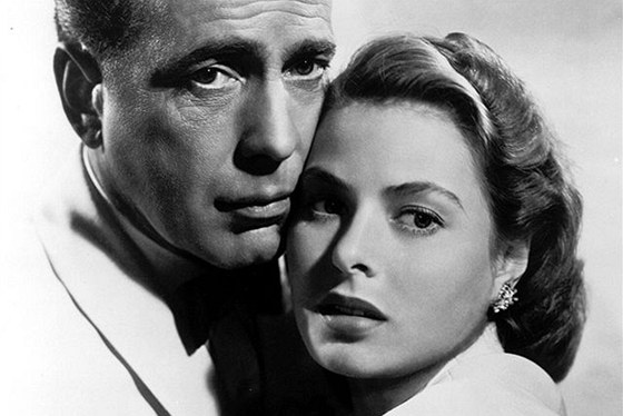 Z filmu Casablanca s Humphreym Bogartem a Ingrid Bergmanovou (1942)