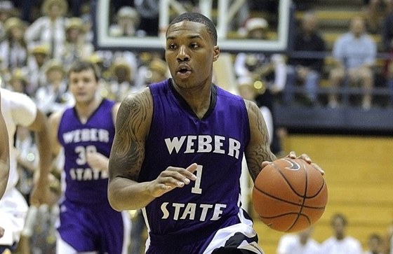 Damian Lillard v dresu univerzitního celku Weber State.