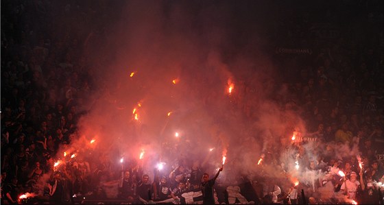 Fanouci v hlediti pi souboji Boca Juniors - Corinthians.