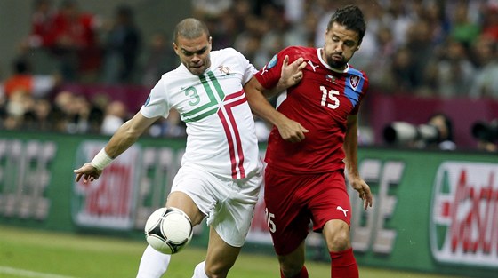 Obrana Portugalska byla na reprezentační úrovni poslední, proti které Milan Baroš hrál.