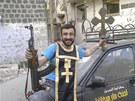 Bojovník Syrské osvobozenecké armády v Homsu (22. ervna 2012)