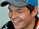 Tomá Hertl se po návratu z Pittsburghu, kde probhl draft NHL, stále usmíval. 
