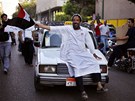 Přívrženci Muslimského bratrstva a Muhammada Mursího oslavují vítězství 