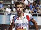 Francouzský sprinter Christophe Lemaitre na trati závodu na 100 metr v rámci