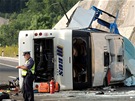 Nehoda eského autobusu na chorvatské dálnici A1, pi ní zahynulo osm lidí a