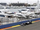 Pastor Maldonado ve voze Williams v pátením tréninku Velké ceny Evropy formule